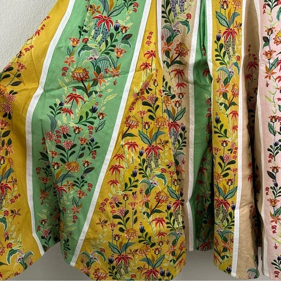 NWT FARM RIO DELICATE FLORAL STRIPES MAXI DRESS SZ S - Picture 5 of 12